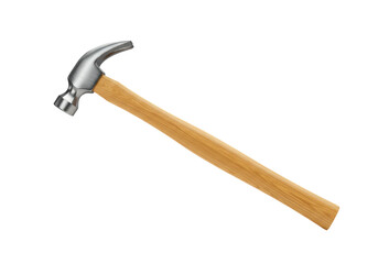 Isolated Claw Hammer Tool, Carpentry Equipment for Construction Work, Hand Tool, No Background