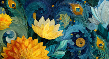 festival of happy shree krishna janmashtami abstractdesign background.