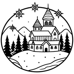 Obraz premium castle in the night