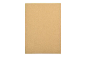 Vintage brown paper isolated on white background.