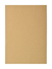 Fototapeta premium Vintage brown paper isolated on white background.