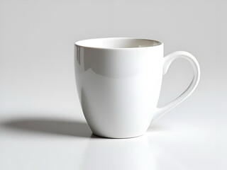 Obraz premium A white coffee mug on a white background isolated