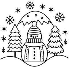 christmas card with santa claus