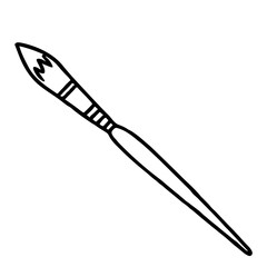 Beauty brush isolated on white background 