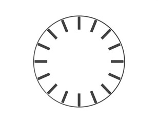Simple circle clock face