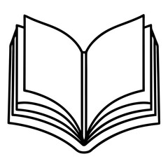 open book vector illustration