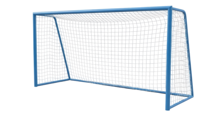Isolated Blue Football Goal