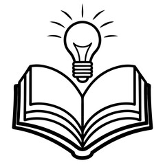 light bulb with book