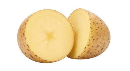 Isolated Sliced Potato