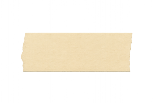 sticky tape or gum tape on a transparent background, PNG paper tape