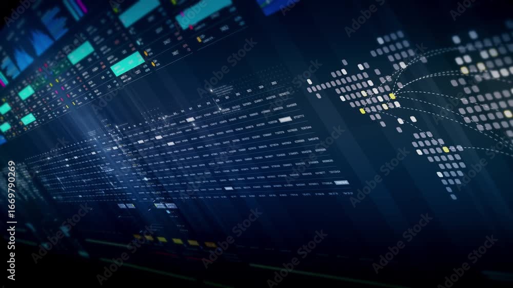 Poster dynamic data visuals for business info graphics, animated charts, and data-driven insights for a bus
