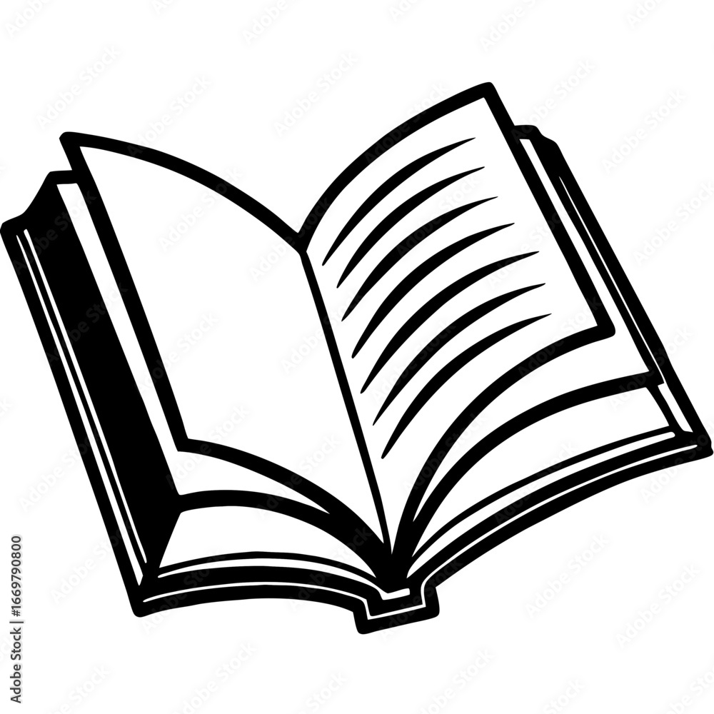 Poster an open book vector with blank pages and a heart-shaped design on the cover for education and learni