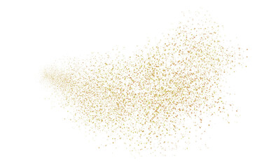 Watercolor yellow-orange brush splatters and stains cloud shaped as a symbol of gold, sun, and radiance. Hand-drawn watercolor illustration isolated on white