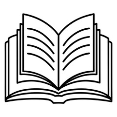 open book vector illustration