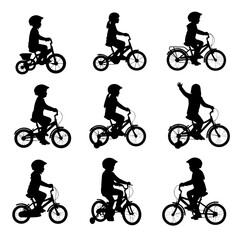 Naklejka premium set of bicycle silhouettes
