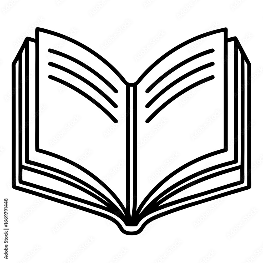 Poster an open book with a heart-shaped design on its pages symbolizes a love for reading and the endless k