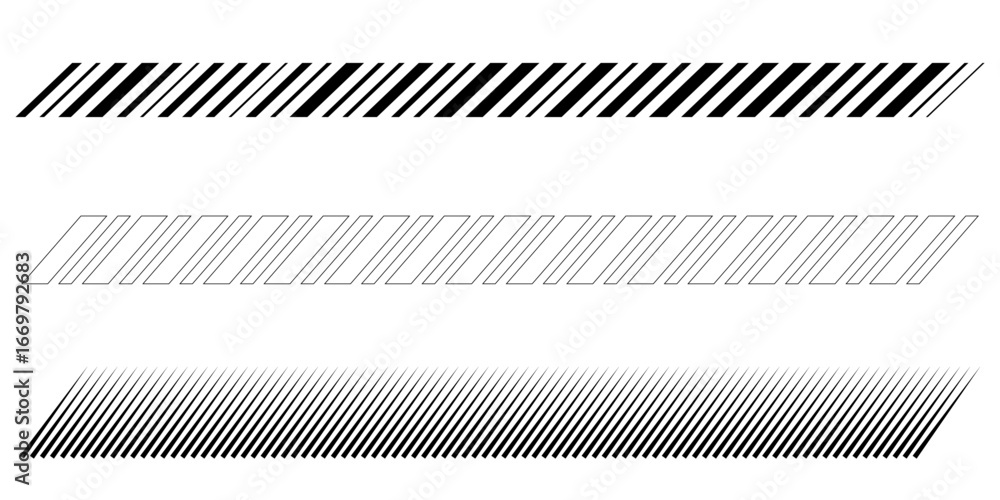 Wall mural minimal geometric abstract border diagonal slash line strip pattern grid dashed tape divider isolate
