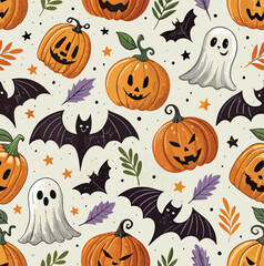 seamless halloween pattern,halloween pattern