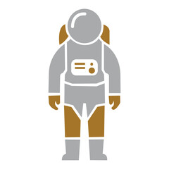 Astronaut suit icon style