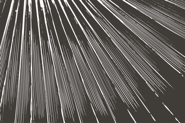 Obraz premium grunge radial lines background, distressed sunburst texture, black and white vintage rays
