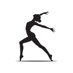Clean strong black vector silhouette of Upward-Facing Dog yoga pose, female figure outline, fitness exercise, meditation posture, body stretch, wellness design, healthy lifestyle illustration