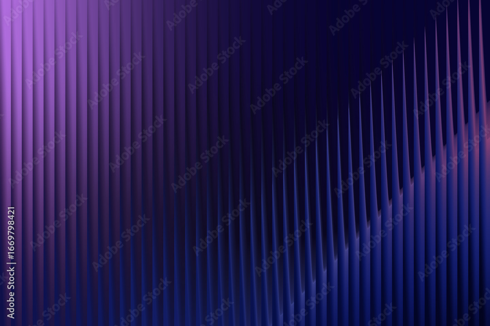 Poster purple and blue gradient stripe abstract glowing design. modern luminous vertical lines with smooth 