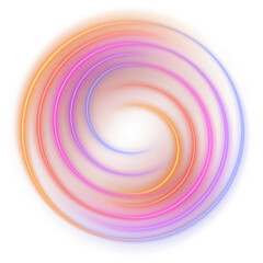 Rainbow Neon Circle
