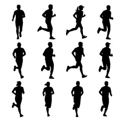 silhouettes of children playing soccer