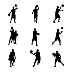 silhouettes of children playing soccer