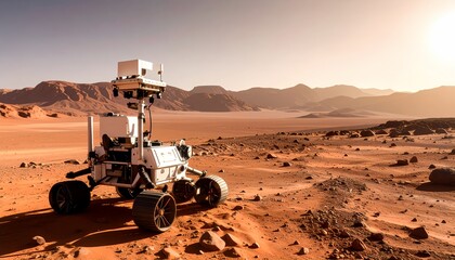 Robotic Rover on the Surface of Mars