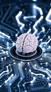 Puissance du cerveau humain et de l'intelligence artificielle.