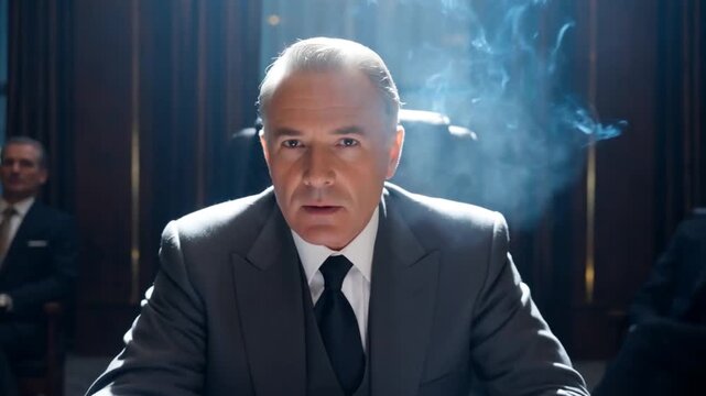 R&eacute;union d'affaires d'hommes d'affaires prosp&egrave;res.