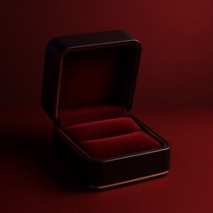 red velvet box background 