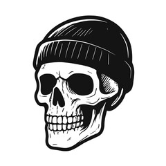 Human Skull illustration