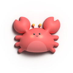 3d Render Crab illustration image