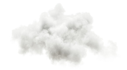 White weather cloud spreading isolate on transparent backgrounds 3d illustrations png