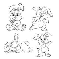 easter bunny and eggs