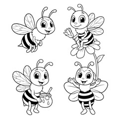 Obraz premium bee and honey