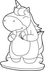 Unicorn Poker Poker cards Animal Vector Graphic Art Illustration