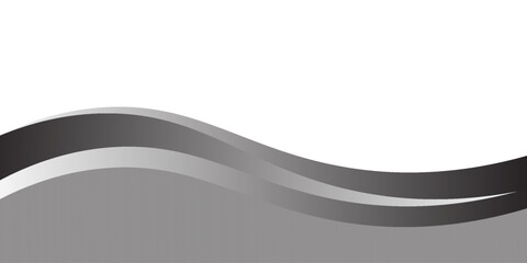 Vector black line background curve element with white space for text and message design, overlapping layers, vector