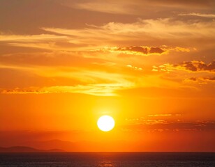 Vibrant sunset over the ocean (1)