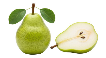 Isolated Green Pears
