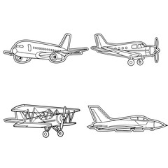 vintage biplane isolated on white © Sketch