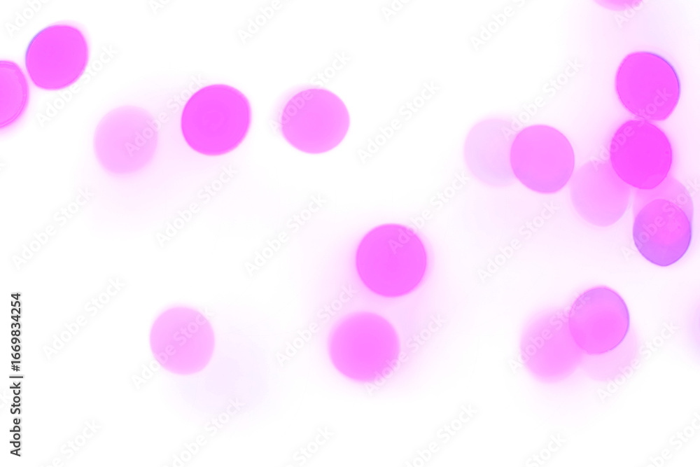 Poster pink shiny glowing bokeh light overlay effect on transparent background design element