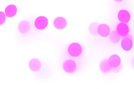 Pink shiny glowing bokeh light overlay effect on transparent background design element