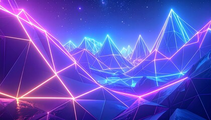 Abstract blue background with glowing light waves and digital lines for a futuristic illustration