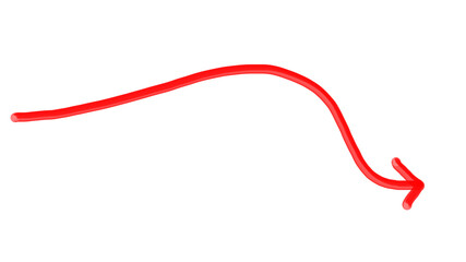 Background Red Curved Arrow Icon PNG Artistic Modern Stylish Design Unique Bold Isolated Vector Symbol Glossy Graphic