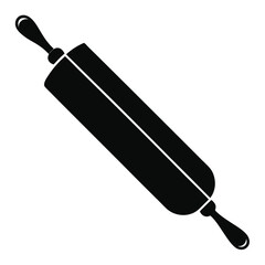 Cheerful Rolling Pin Vector Illustration Ready for Baking Fun A Cartoon Depiction of Culinary Creativity and Kitchen Essentials
