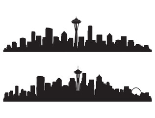 SEATTLE SKYLINE SILHOUETTE
