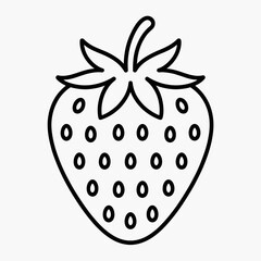 vector illustration of a strawberry